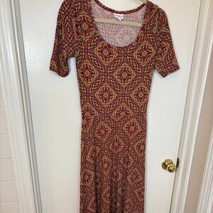 🌈 LuLaRoe Psychedelic Print Maxi Dress – Size Small
